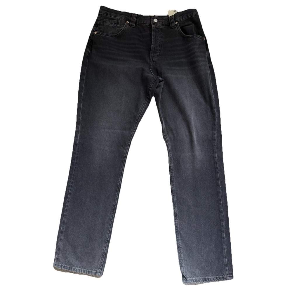 Free People We The Free Curvy Siren Low Rise Straight Jean Size 31 Black‎